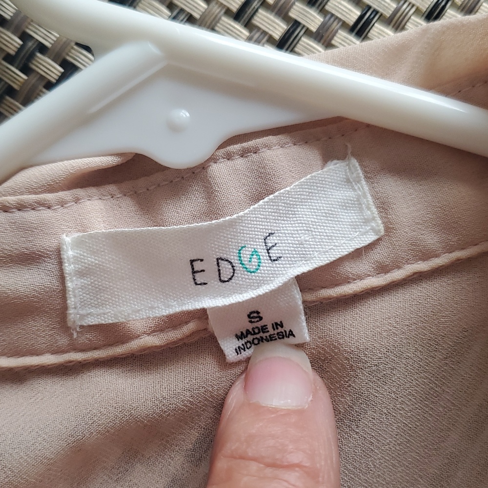 Edge Sleeveless Sheer Blouse Top S - Picture 5 of 9
